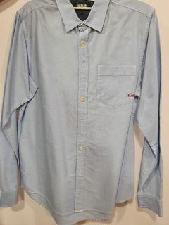 Izzue Men's cotton blue shirt in size 3