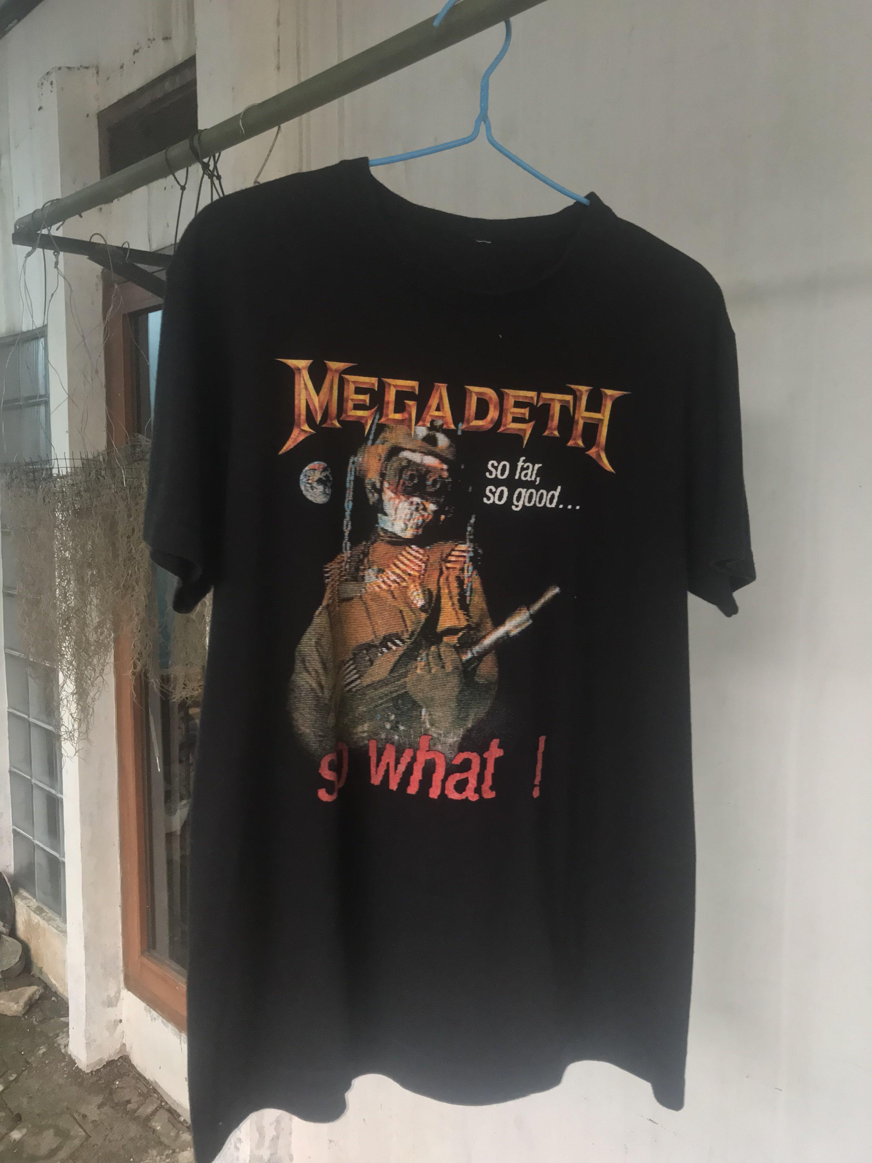 Kaos band megadeth, Fesyen Pria 