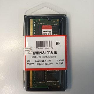 Kingston ValueRAM 16GB 2666Mhz DDR4 Non-ECC CL19 SODIMM Laptop Memory Ram