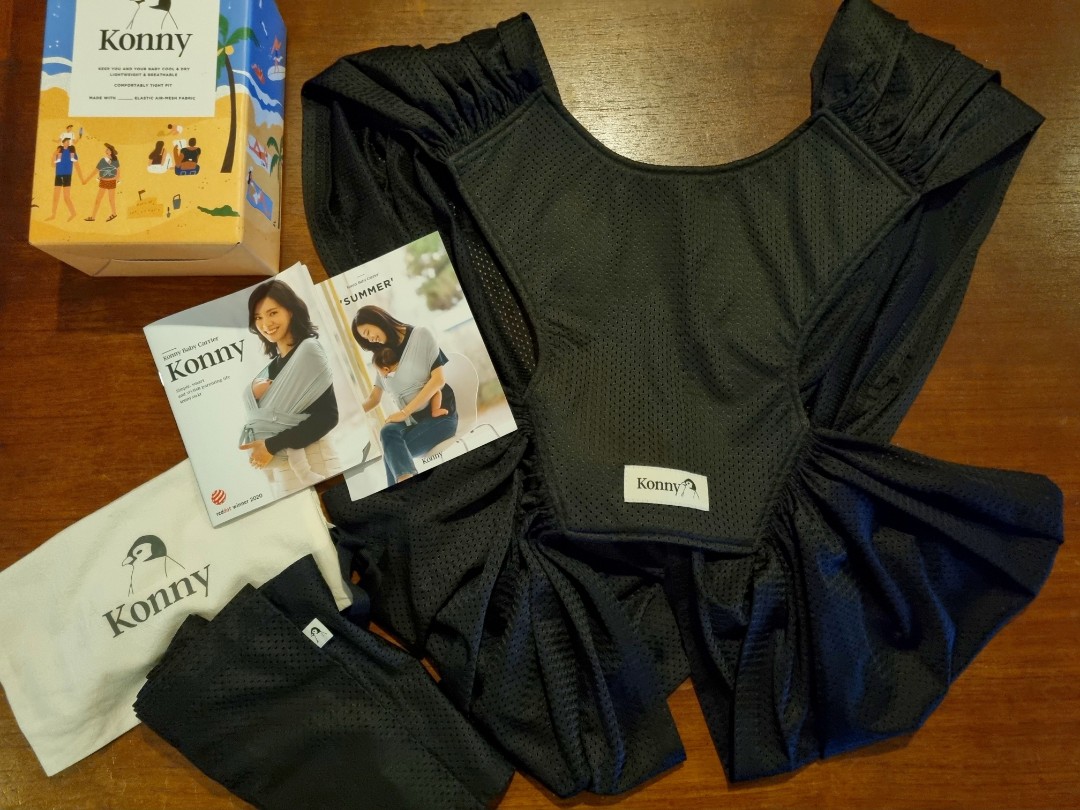 Konny Baby Carrier XL Size in Black Summer, Babies & Kids, Going Out, Carriers & Slings on Carousell