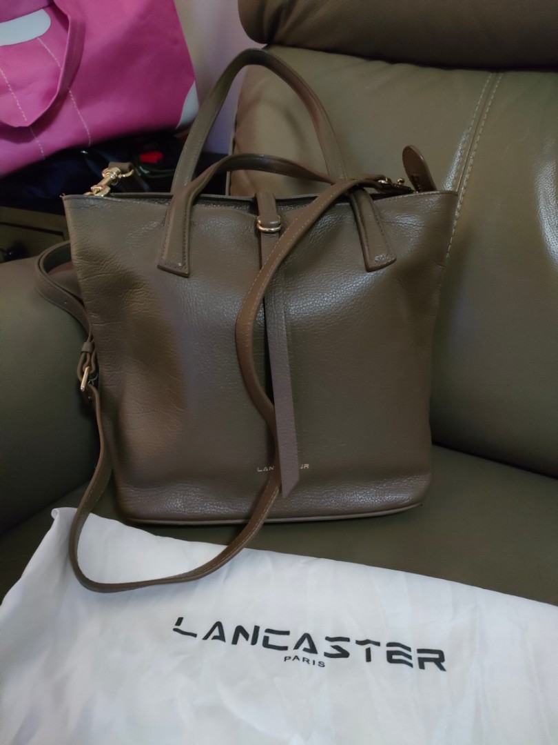 Lancaster Leather Tote Bag, Women's Fashion, Bags & Wallets, Tote Bags