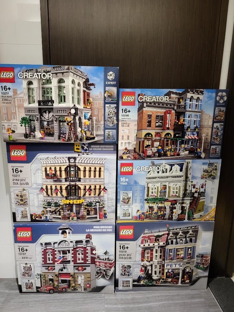 sets) Lego modular Fire brigade grand emporium detective office