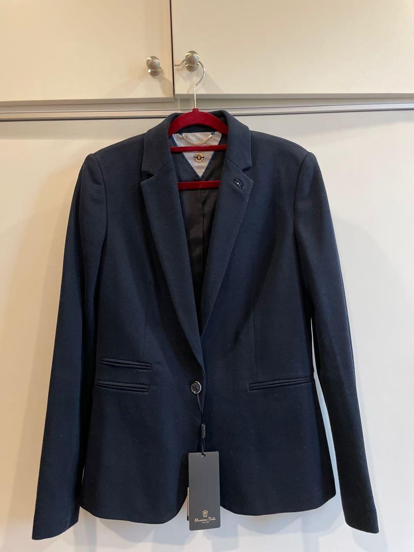 Massimo dutti navy jacket top