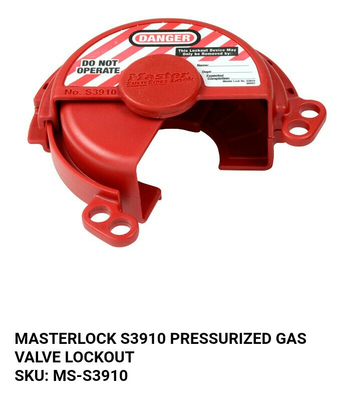Master lock S3910 Pressurized Gas Valve Lock out, Furniture & Home