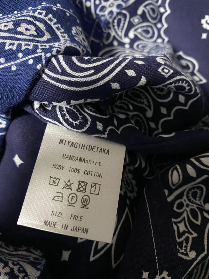 MIYAGIHIDETAKA Bandana Shirt, 男裝, 外套及戶外衣服- Carousell