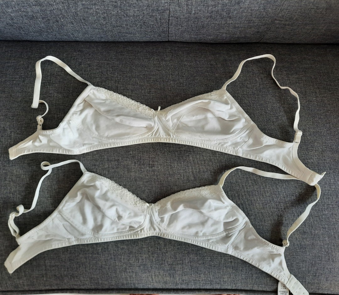 M&S Ruffles White Bra - 34C, Women's Fashion, Undergarments & Loungewear on  Carousell