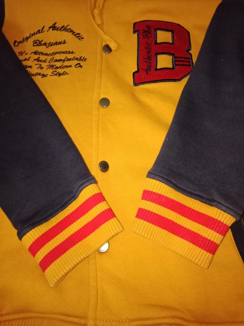 Mustard Varsity Jacket, Women's Fashion, Coats, Jackets and Outerwear