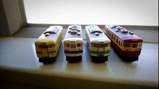 鐵道迷 - 絕版日本鐵道模型 車廂四個 4 of Japan Railway Models