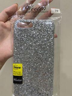 [NEW] IPhone 7 Plus Glitter Shinny Silver Cool Casing Phone Case