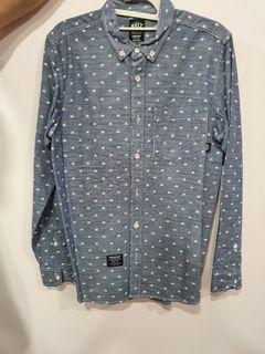 NHIZ Skull Men's shirt in blue size M