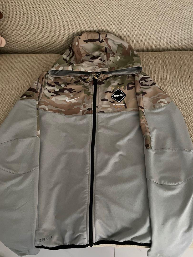 Nike fcrb Camo 迷彩jacket, 85% new, Size: S, 男裝, 外套及戶外衣服