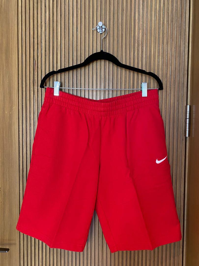 Nike Red Lounge Shorts with Garterized 