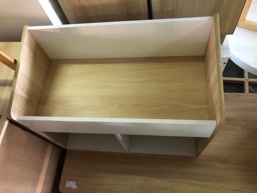 Oak Look and White Cube Storage, Furniture & Home Living, Home Improvement & Organization