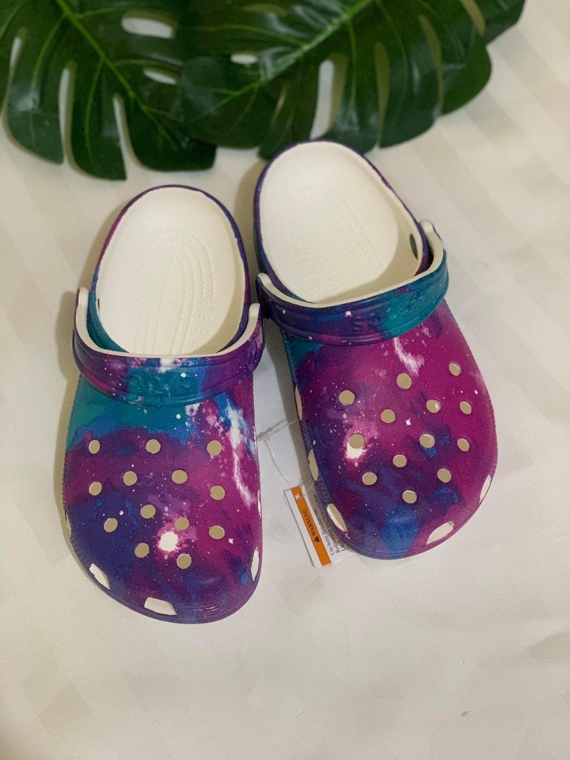 Original CROCS Classic Clog Galaxy Print Women s Fashion