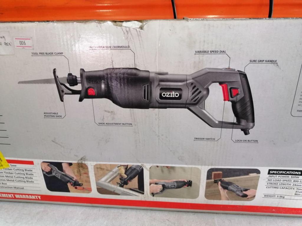 Reciprocating saw ozito best sale