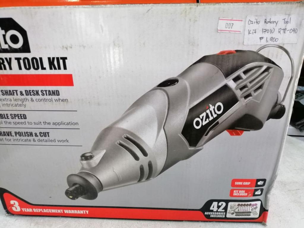 Ozito Rotary Tool Kit 170W (Category: Construction Tools & Equipment) located in San Pedro. Submitted by aus-plus (Listing ID 1138603643, Image 2). Description: Ozito Rotary Tool Kit 170W.