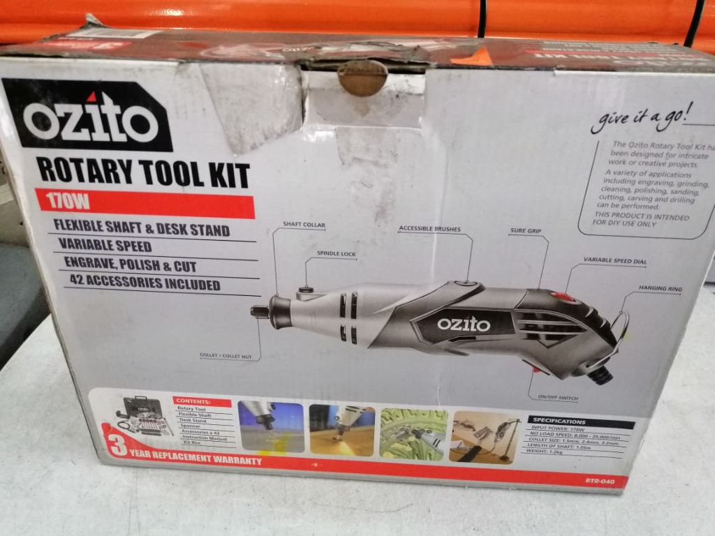 Ozito Rotary Tool Kit 170W
