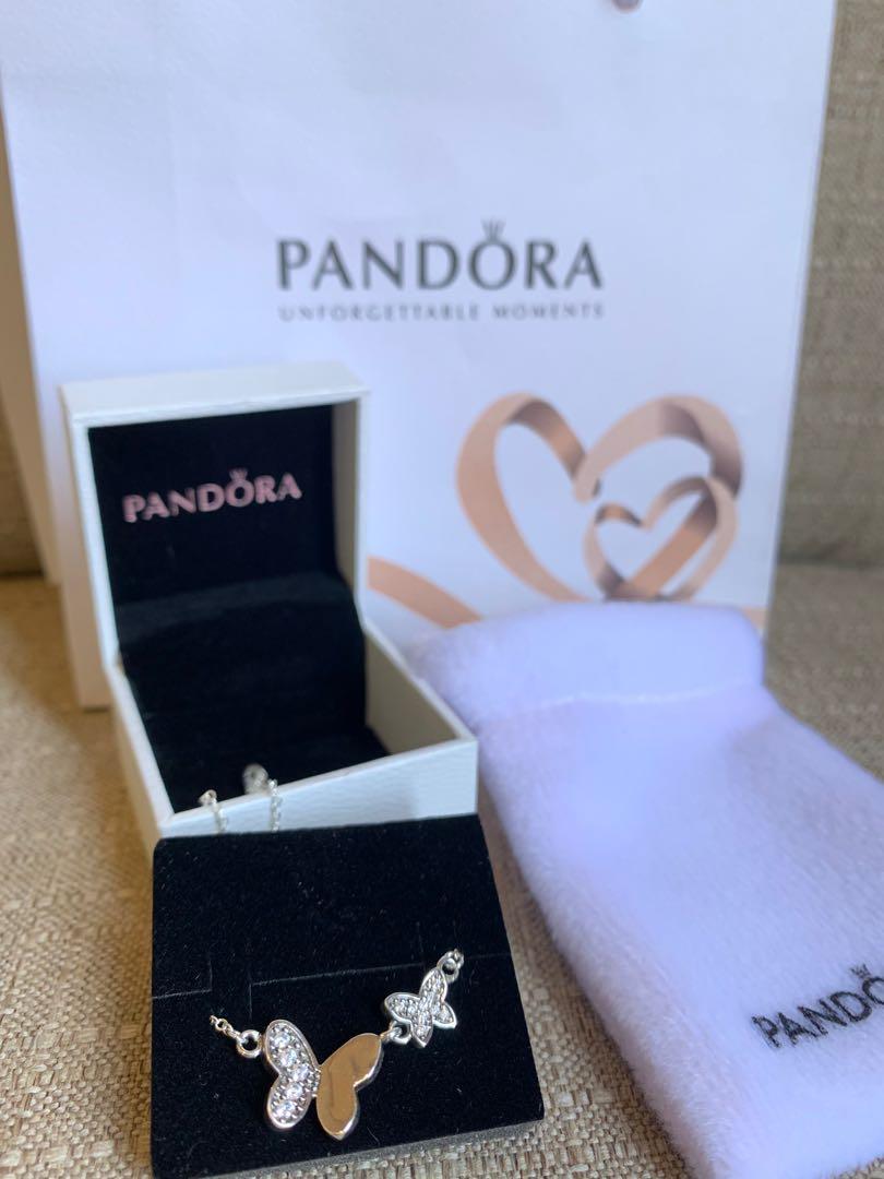 Pandora Butterfly Necklace, Fesyen 