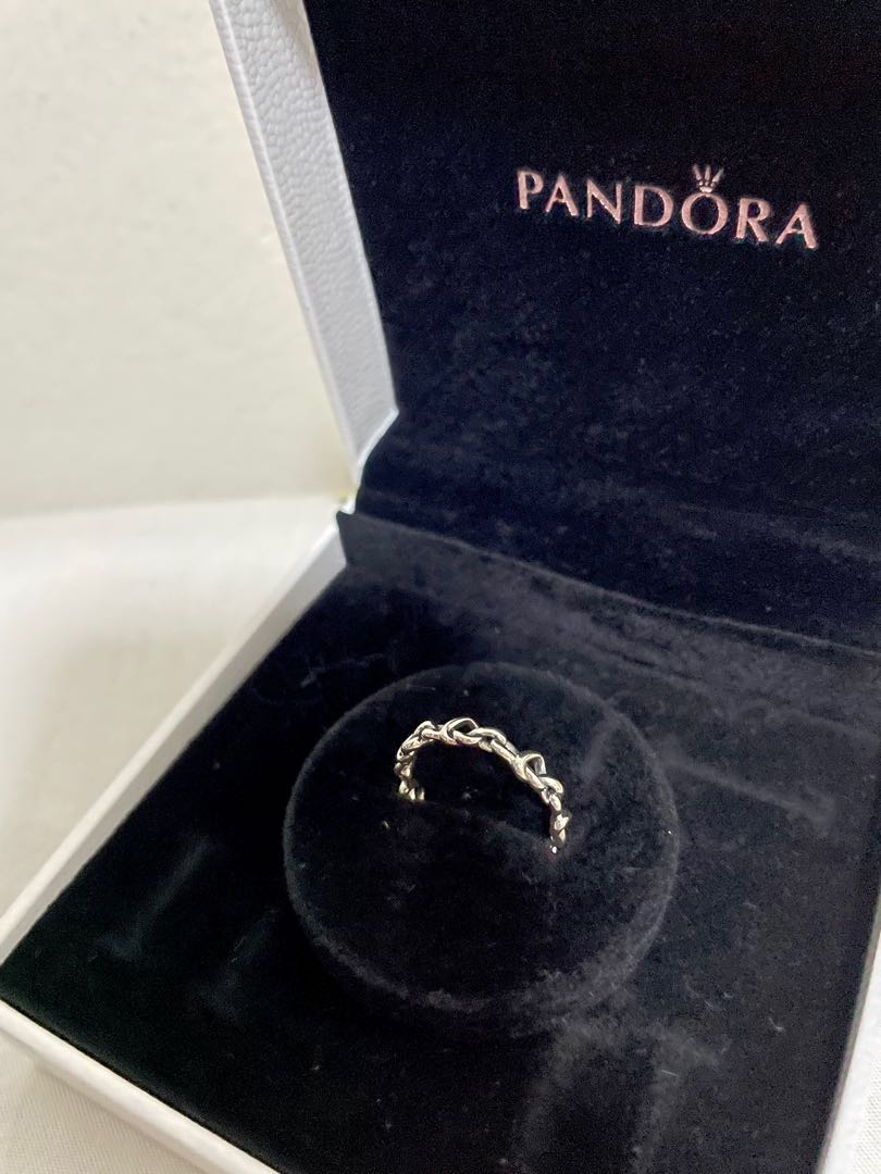 Knotted hearts sale band ring