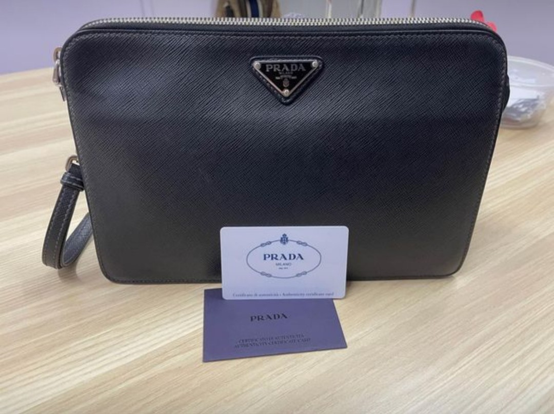 Clutch bag prada sales