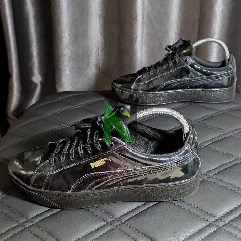 Puma vikky platform patent black discount