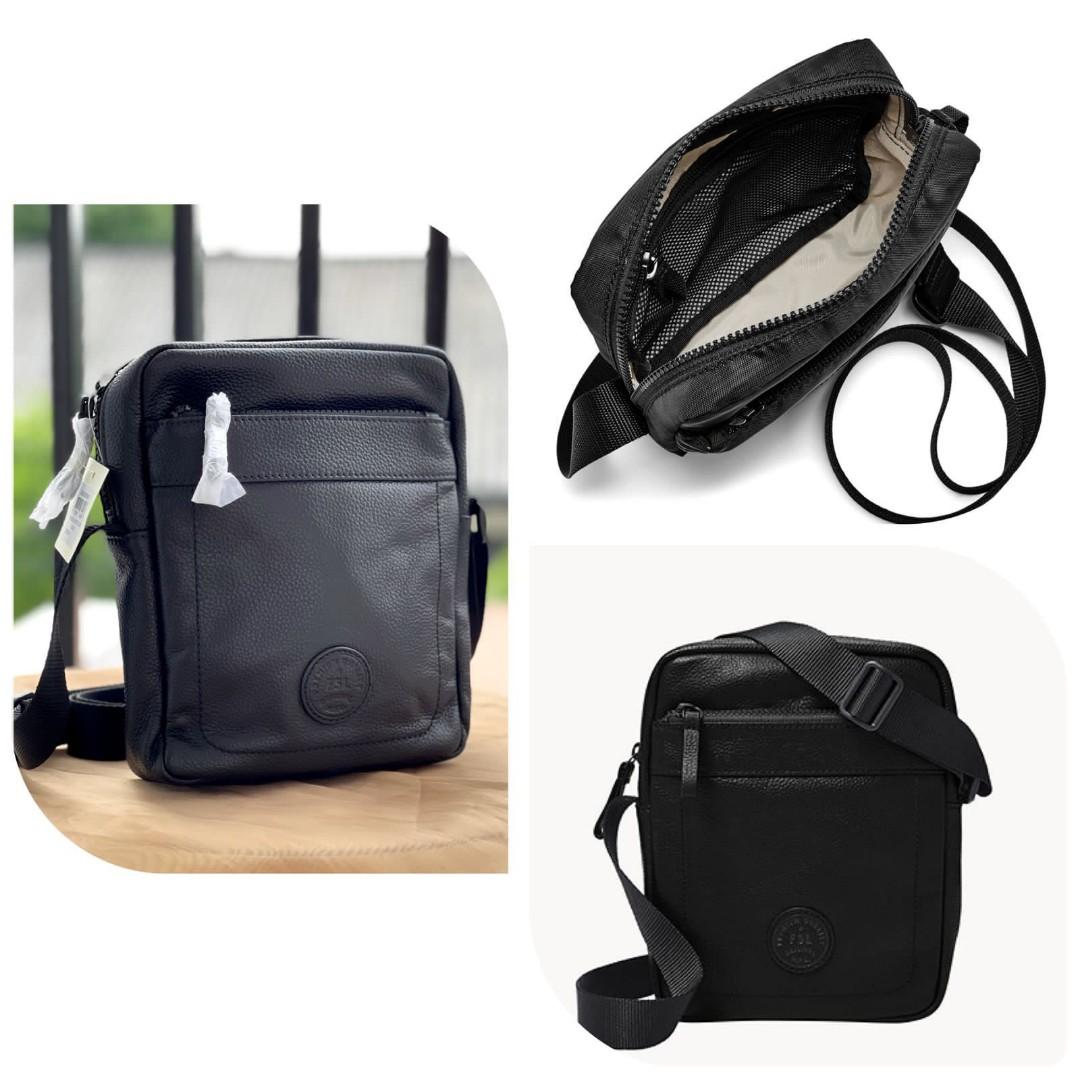 READY STOCK FOSSIL SPORT COURIER CROSSBODY BLACK