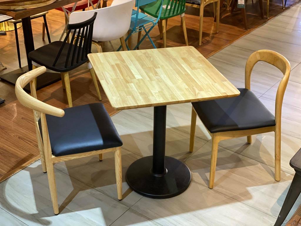 Restaurant Solid wood Dining table top base and restaurant furniture