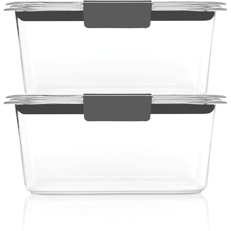 Rubbermaid Brilliance Food Storage Container, Medium Deep, 4.7 Cup