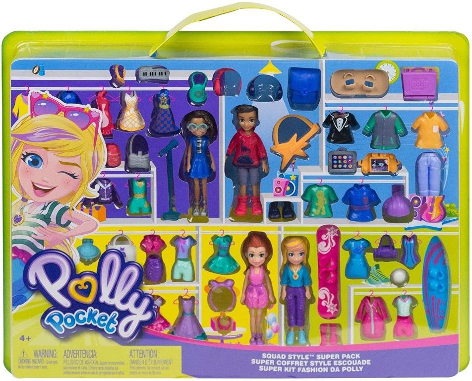 🔥SALE🔥Polly Pocket® Squad Style Super Pack Gift Toy, Hobbies