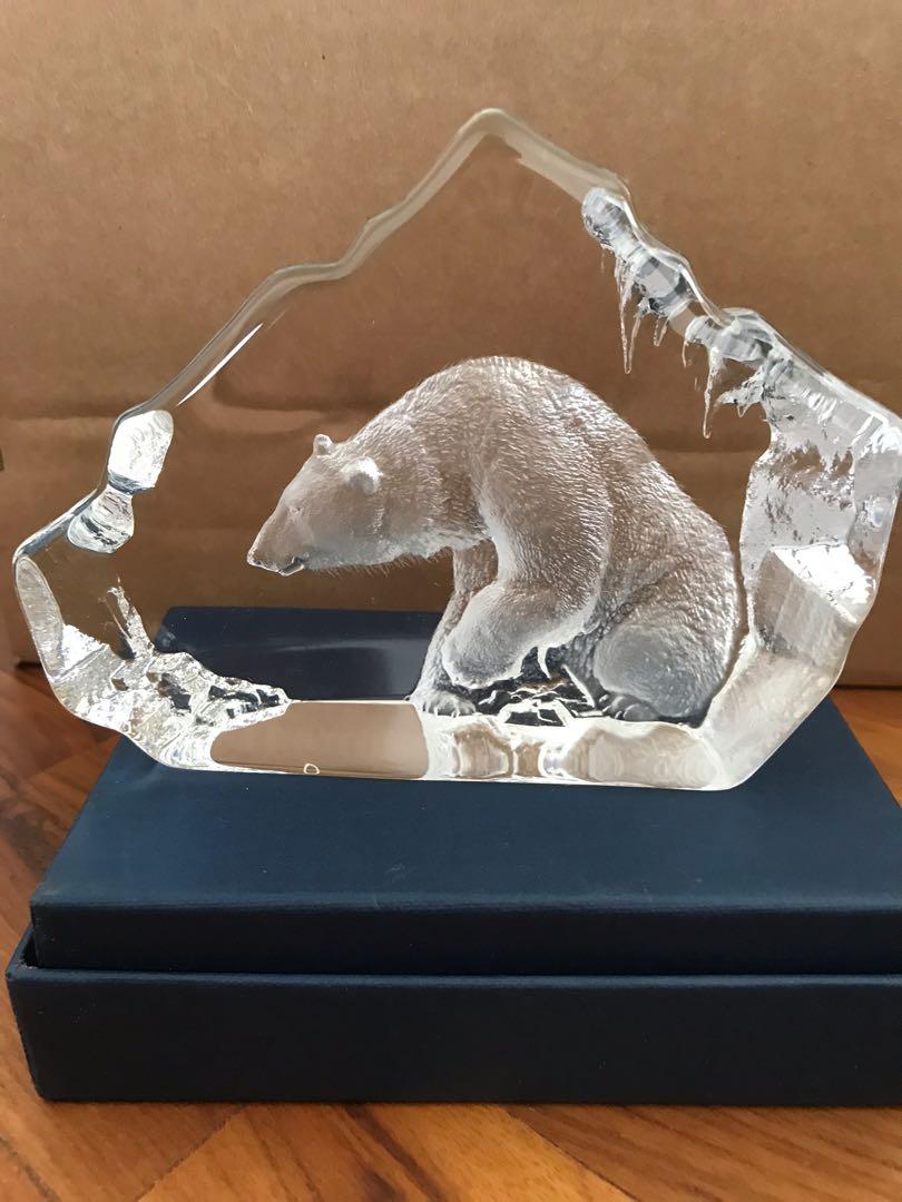 希少 MATS JONASSON Wild life クリスタルアート ☆Mats Jonassonマッツ・ジョナサンWild lifeクリスタルガラス
