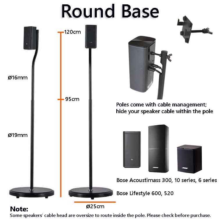 Bose lifestyle 600 deals speaker stands