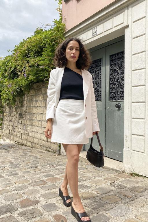 White boyfriend new arrivals jacket