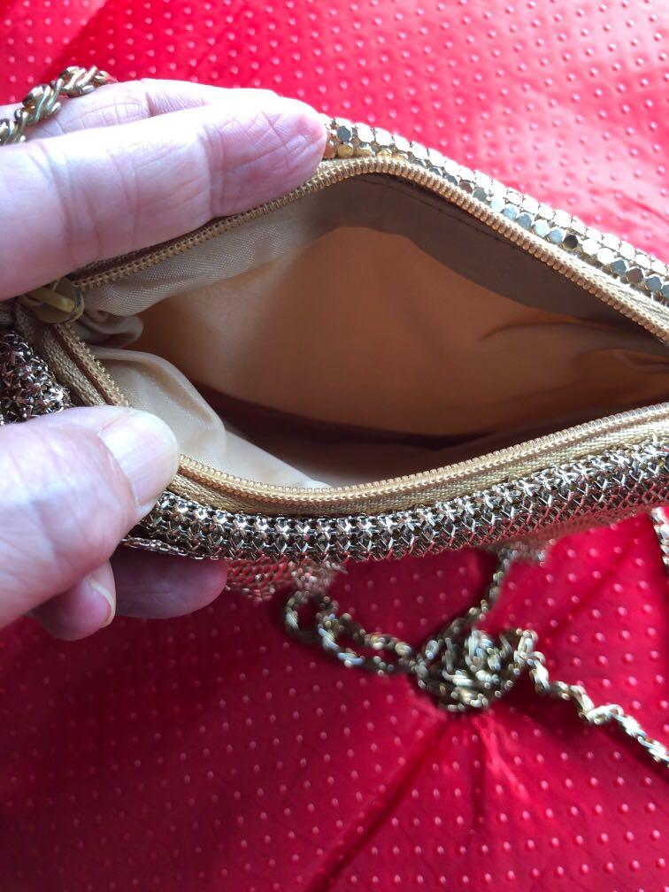 Gold metal purse cheap