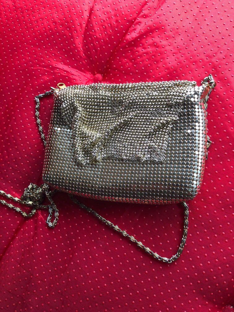 Gold hotsell mesh handbag