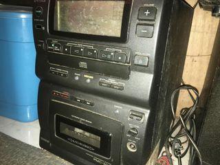 Sony Personal Component System (with speakers, Am/Fm radio working, tape & CD deck defective)