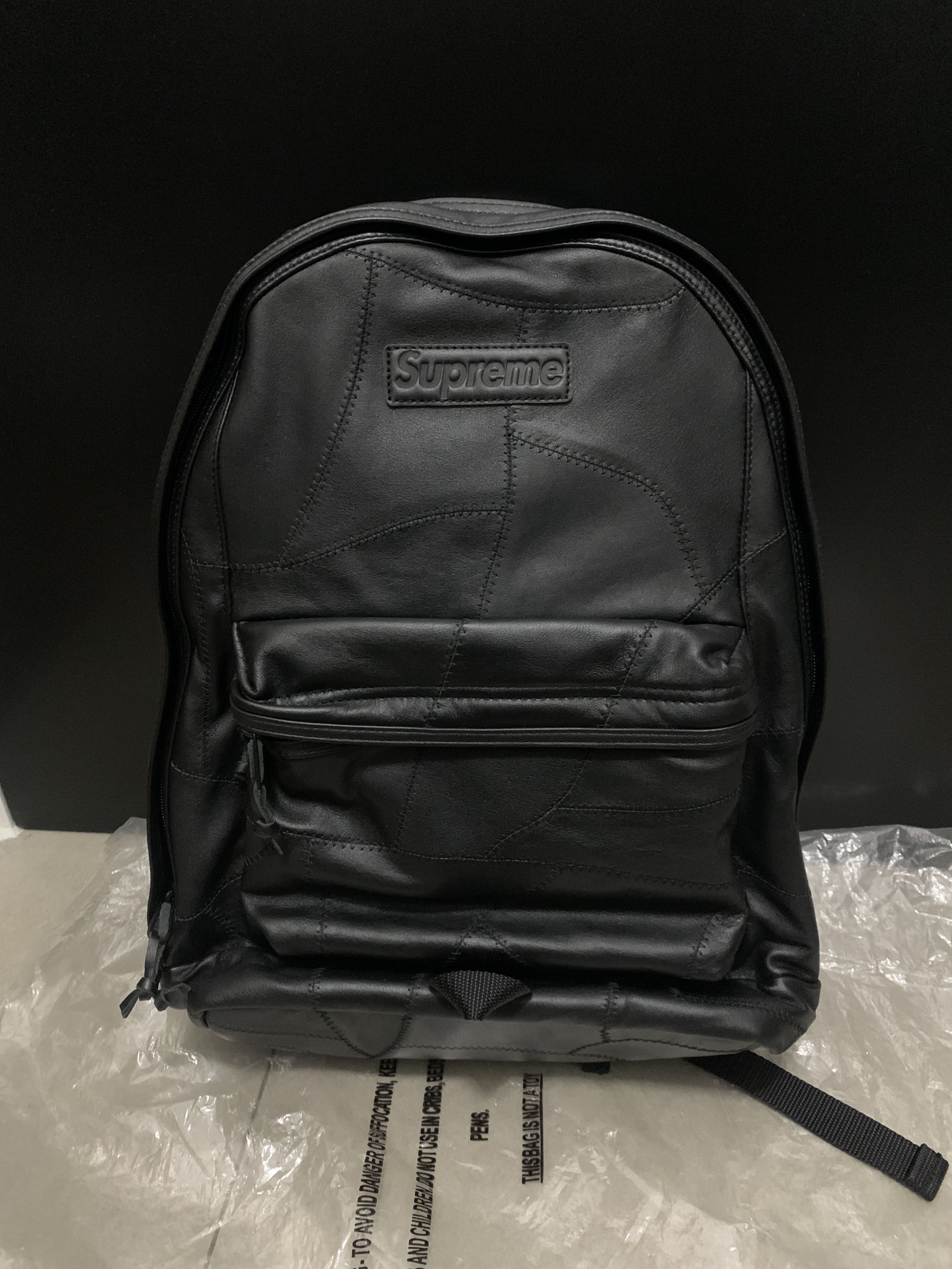 Supreme patchwork leather backpack clearance