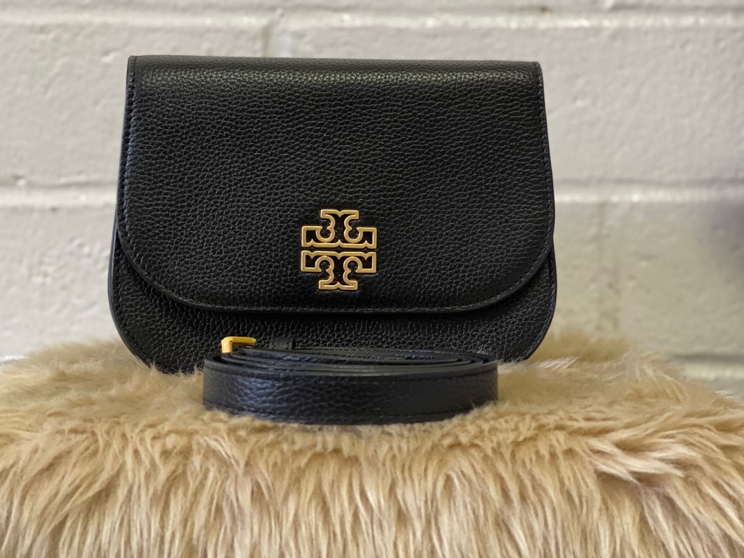 Tory burch britten saddle original, Luxury, Bags & Wallets on Carousell