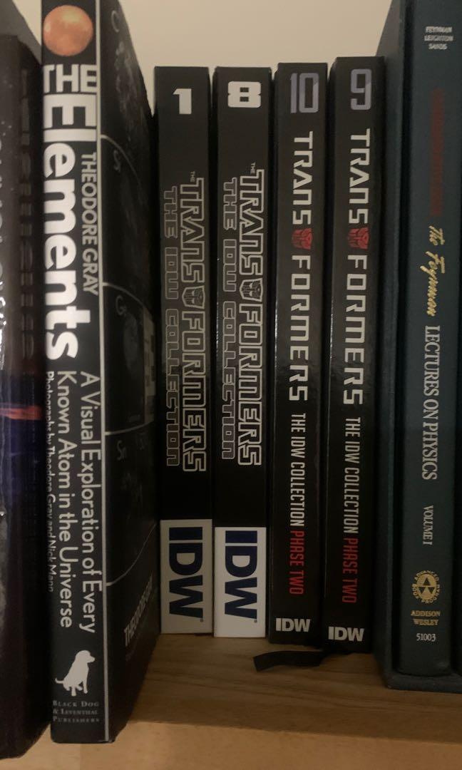 Transformers IDW collection phase 1 volumes 1 and 8, phase 2 volumes 9