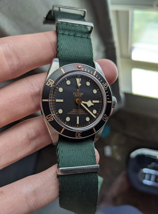 Bracelet nato hotsell tudor black bay