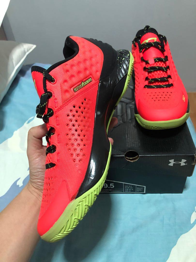 Armour Steph Curry 1 Orange Bolt, Men's Fashion, Footwear, Sneakers on Carousell