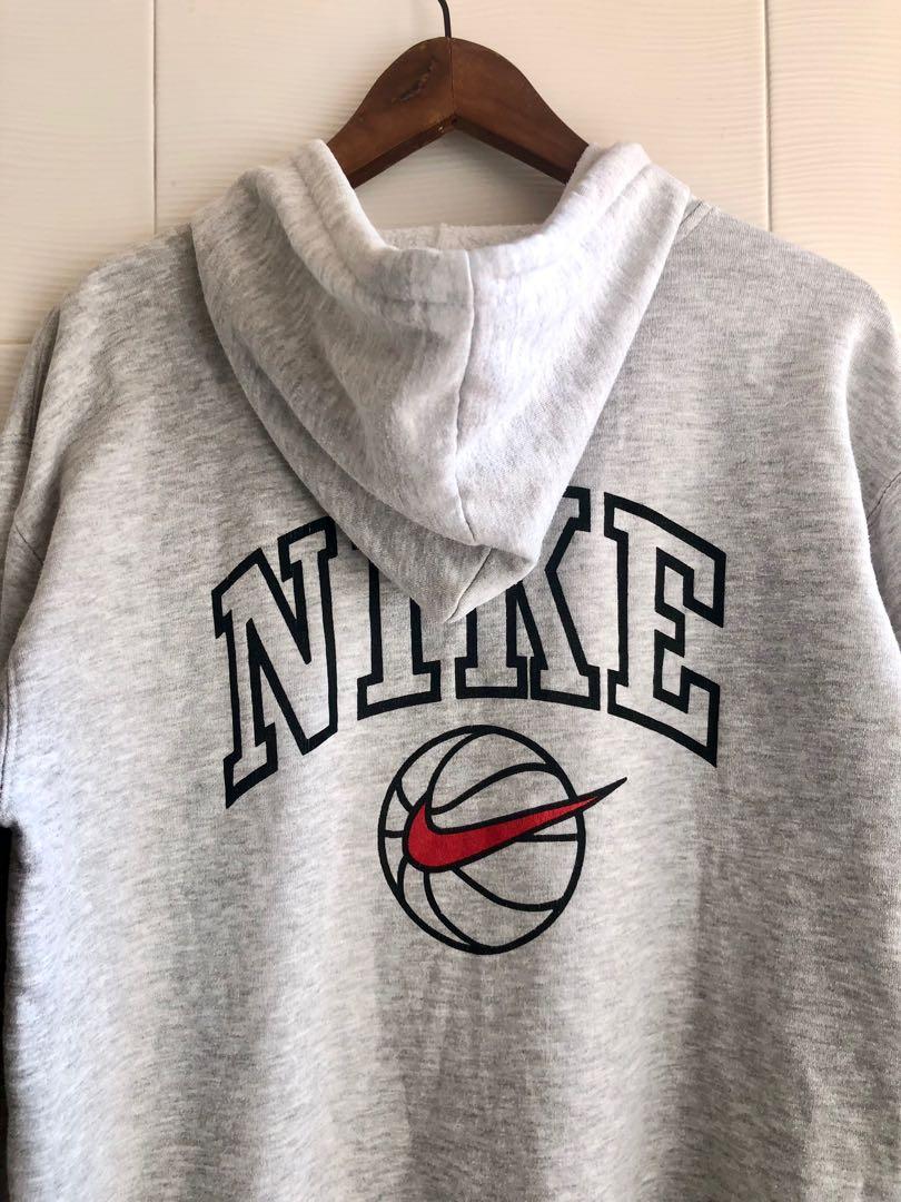 Vintage 90 s Nike basketball hoodie vtg rare Men s Fashion Tops Sets Tshirts Polo Shirts on Carousell