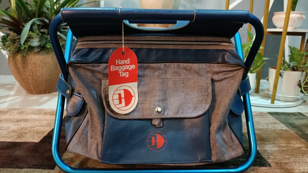 Vintage Rare Malaysian Airlines Hand Luggage Bag, Hobbies & Toys