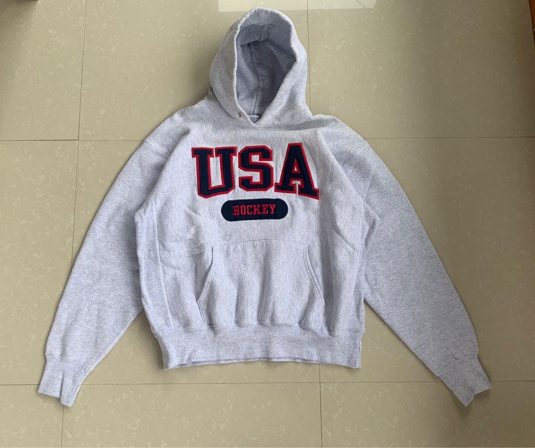 Vintage USA Hockey Hoodie Men s Fashion Coats Jackets and