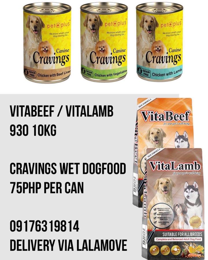 Vita beef / vita lamb 10kg, Pet Supplies, Pet Food on Carousell