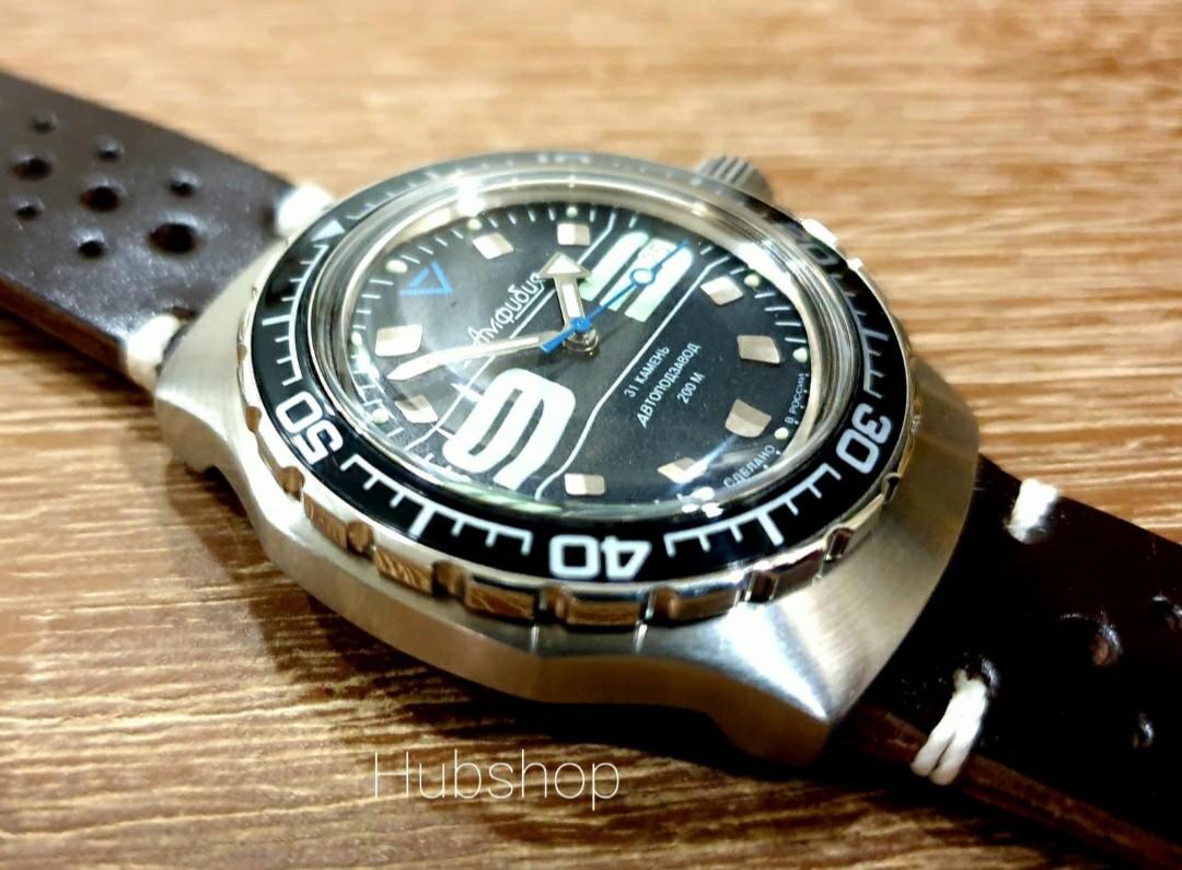 Vostok Amphibia Mod bezel. Automatic Mechanical watch. Any Bezel