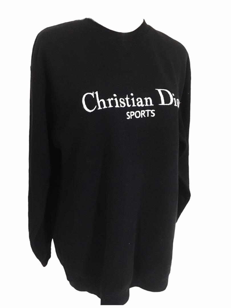 VTG 90 s Christian Dior Sports Sweatshirt Luxury Apparel on Carousell