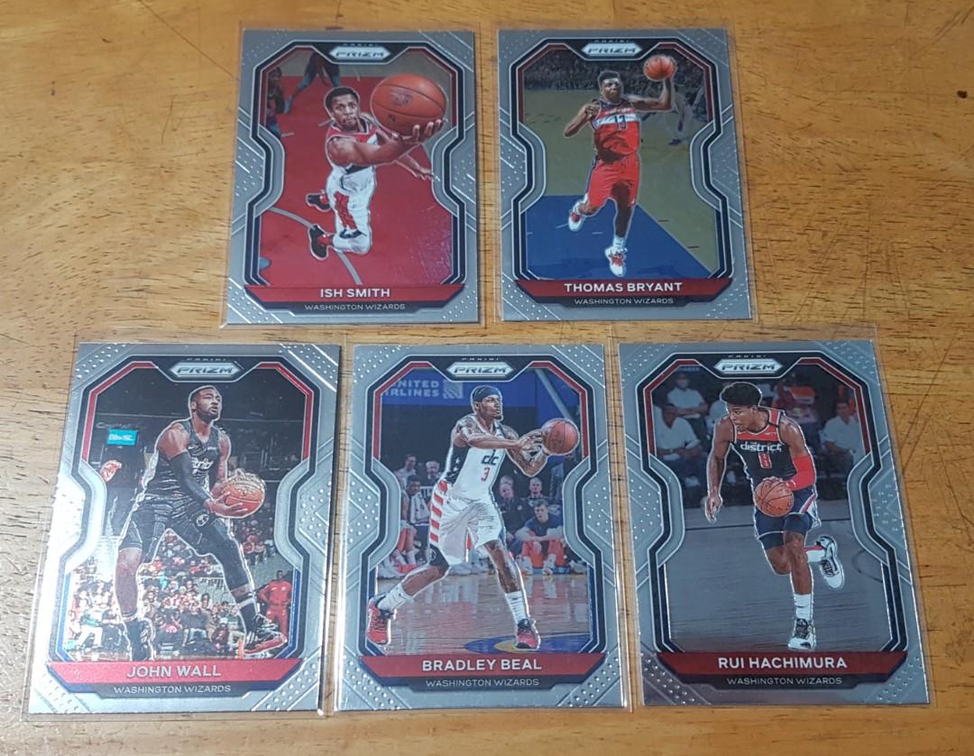 Washington Wizards Prizm Cards (Category: Raw Singles) located in Pasig City. Submitted by MaryandXaviersCorner (Listing ID 1138561688, Image 1). Description: Washington Wizards Prizm Cards Bradley Beal, John Wall, Rui Hachimura, etc. Selling as lot, total of 5 cards Actual pictures of the items posted Will be shipped in toploaders and bubblewrap Please check my other NBA cards listings..