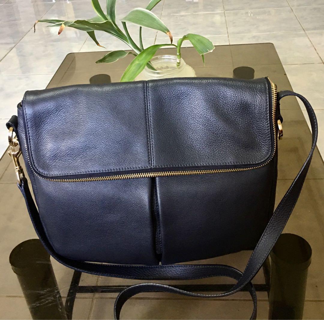 WHISTLES Duffy Zip Satchel Bag