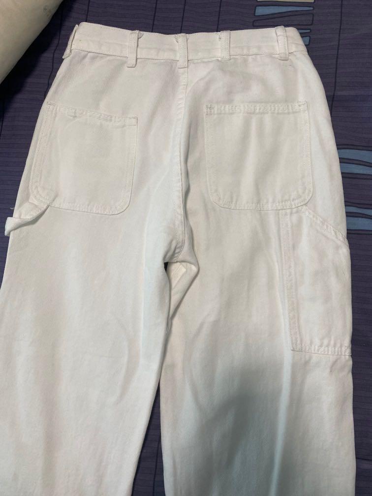 white baggy jeans, Women's Fashion, Bottoms, Jeans & Leggings on Carousell
