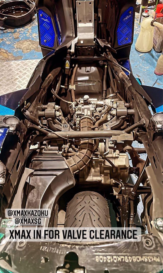 Yamaha Xmax Valve Clearance, Motorcycles, Motorcycle Accessories on Carousell
